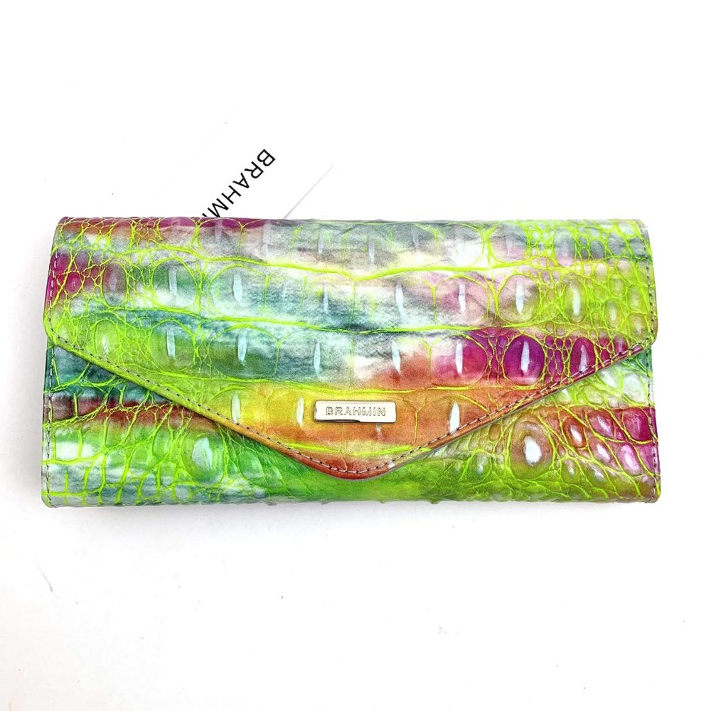 Brahmin Veronica Delight Melbourne embossed leather wallet, New Old Stock